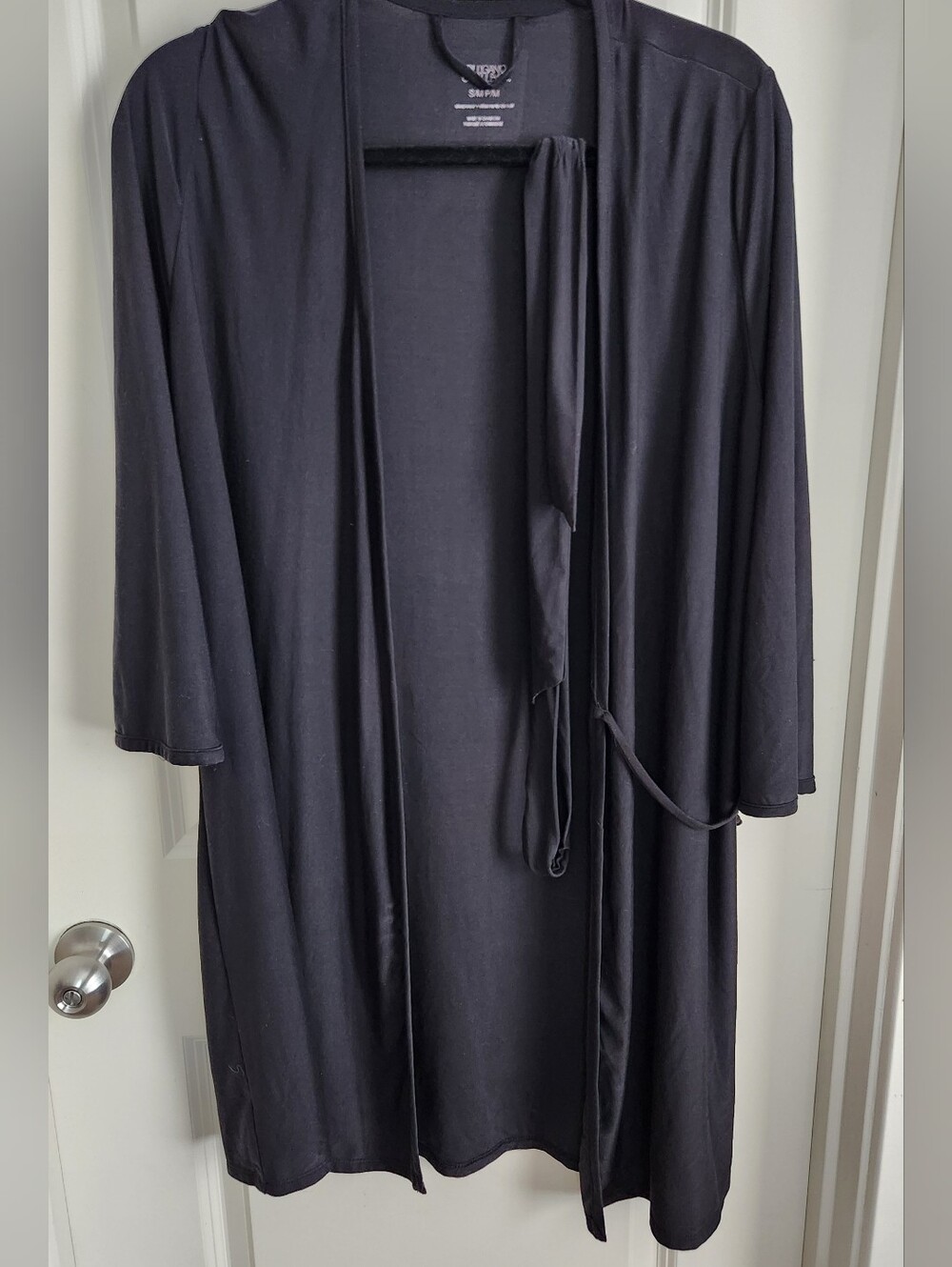 Gilligan & O'Malley Black Lightweight Lounge Robe